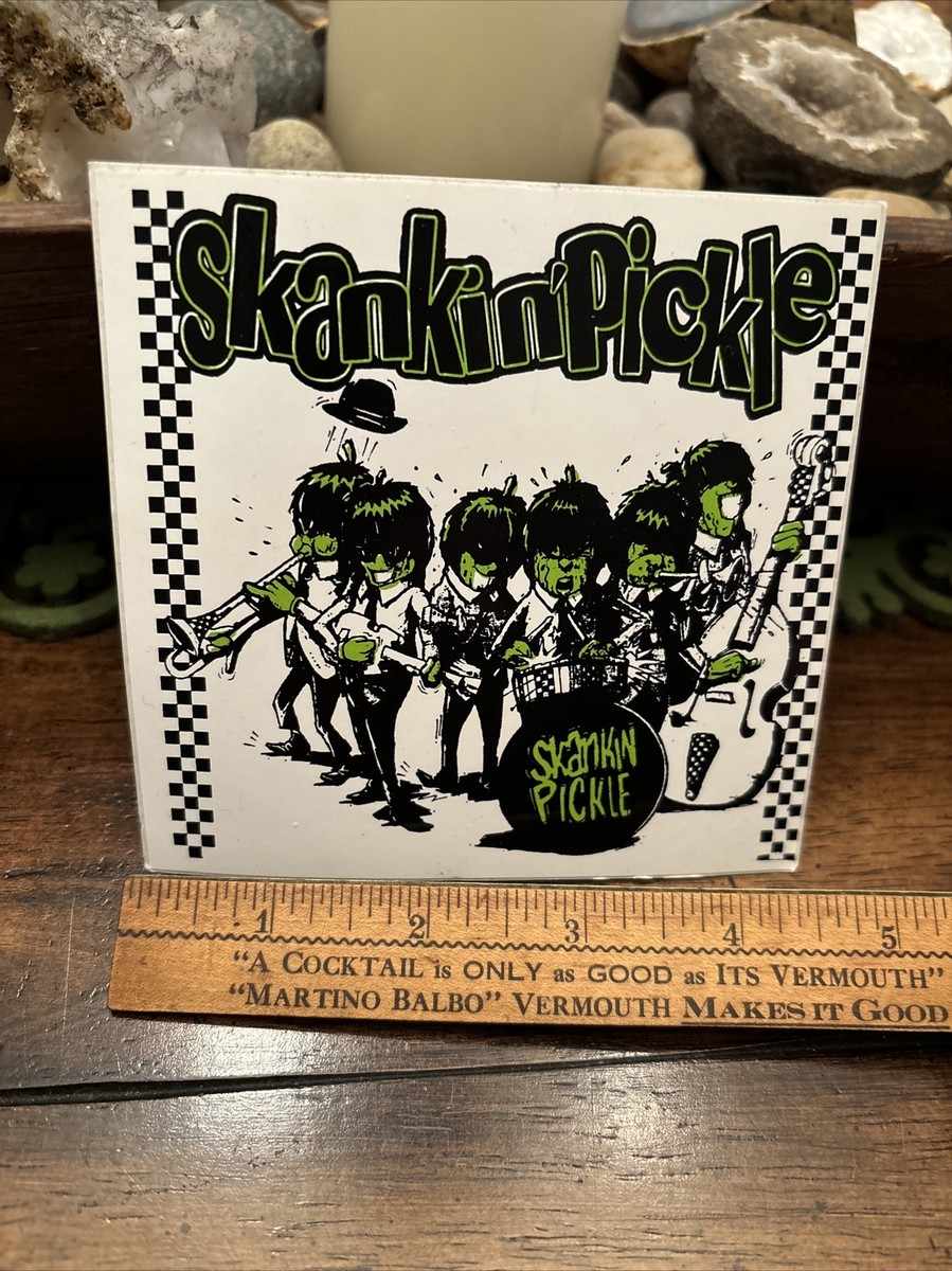 Skankin Pickle vtg sticker Decal 90s Show Concert Promo Rare Vinyl