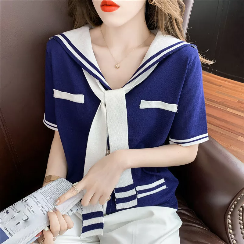 WOMENS WOVEN LONG TOPS, Sailor