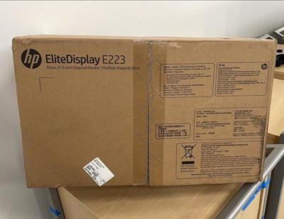 New in Box HP EliteDisplay E223 21.5 inch Widescreen IPS Monitor