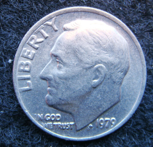 1979 American Roosevelt 10 cents (Dime) Coin in Fine Grade  - Picture 1 of 2