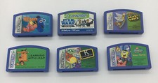 Leap Frog Leapster Learning Games Star Wars SpongeBob Finding Nemo Lot of 6