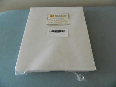 New Embroidery Stabilizer Tearway White 12''x10'' Brothread Pack Of 100 pcs