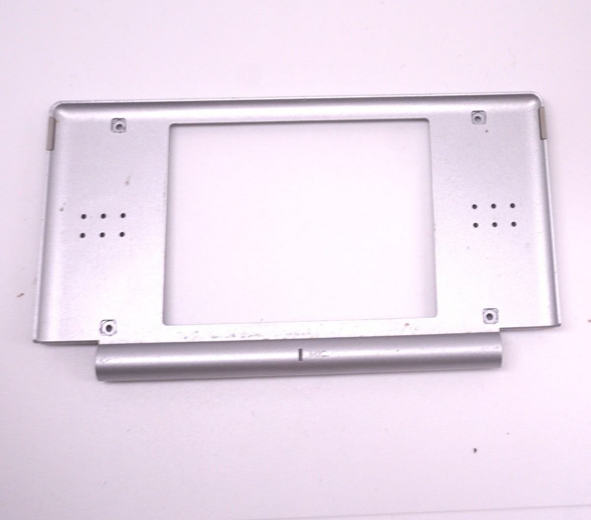 Silver Nintendo DS Lite Top Case Shell Hinge Repair Original