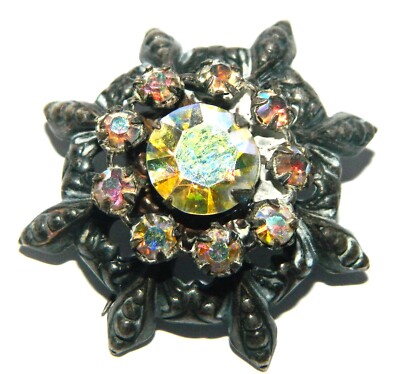 Broche (épingle) Vintage Début 1900 - Argenté - Occasion - Pièce Ancienne