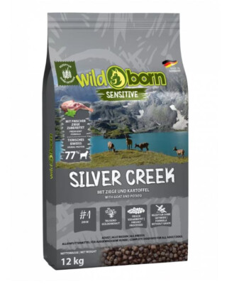 Wildborn Silver Creek 12 kg - getreidefreies Hundefutter mit Ziege & Kartoffel