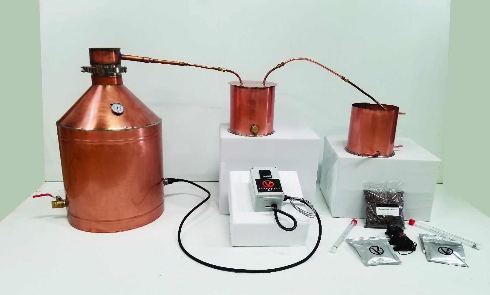 20 Gallon Copper Moonshine Whiskey COMPLETE DISTILLERS KIT  by Vengeance Stills