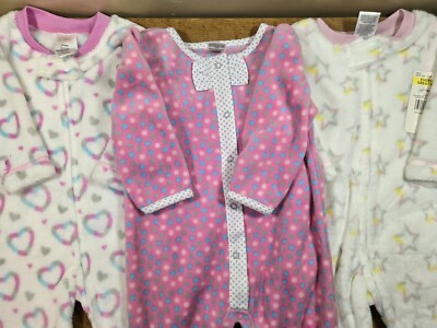 3 Baby Sleepers 3/6 mo Fisher-Price, VERY SOFT Footed & Unfooted, New