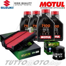 Tagliando SUZUKI GSX-R 750 2012 2013 2014 2015 2016 Kit Olio Motul 7100 + Filtri