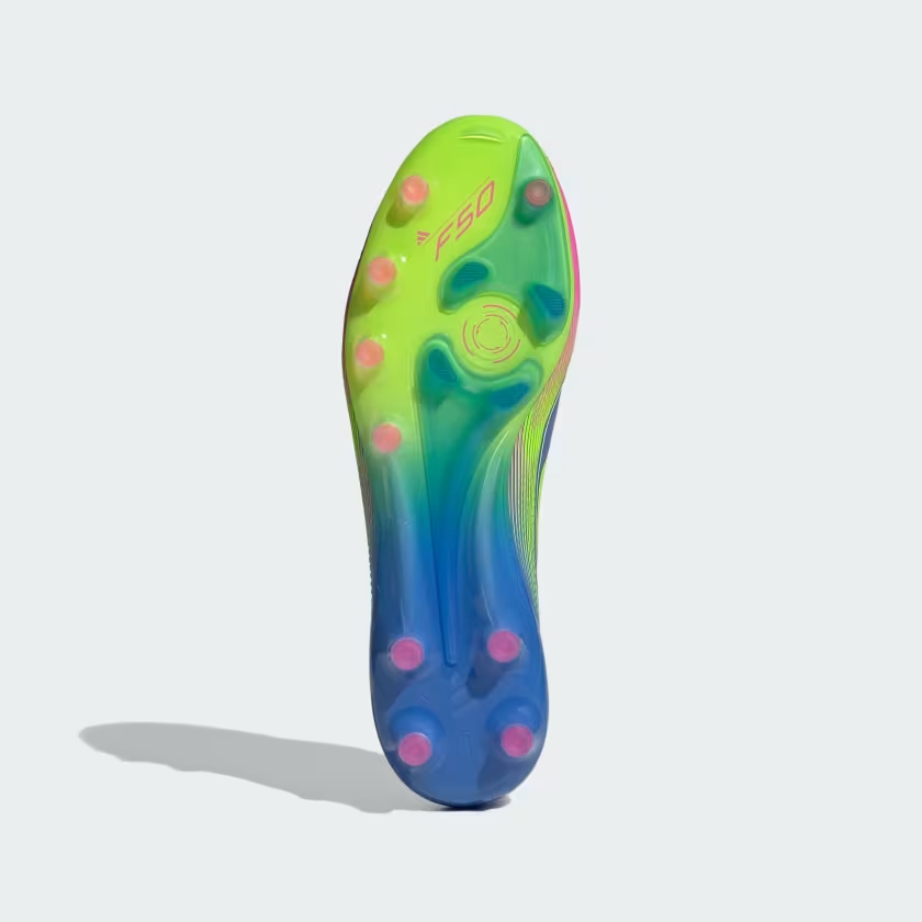 adidas Soccer Cleats F50 ELITE AG Blue Fusion/Lucid Lemon IE1264