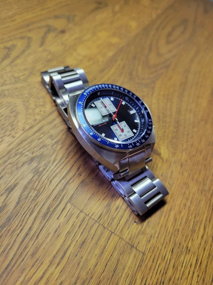 Detroit Mint Speedy Seiko Instraments VK61 синий циферблат Kakumei - Изображение 3 из 4