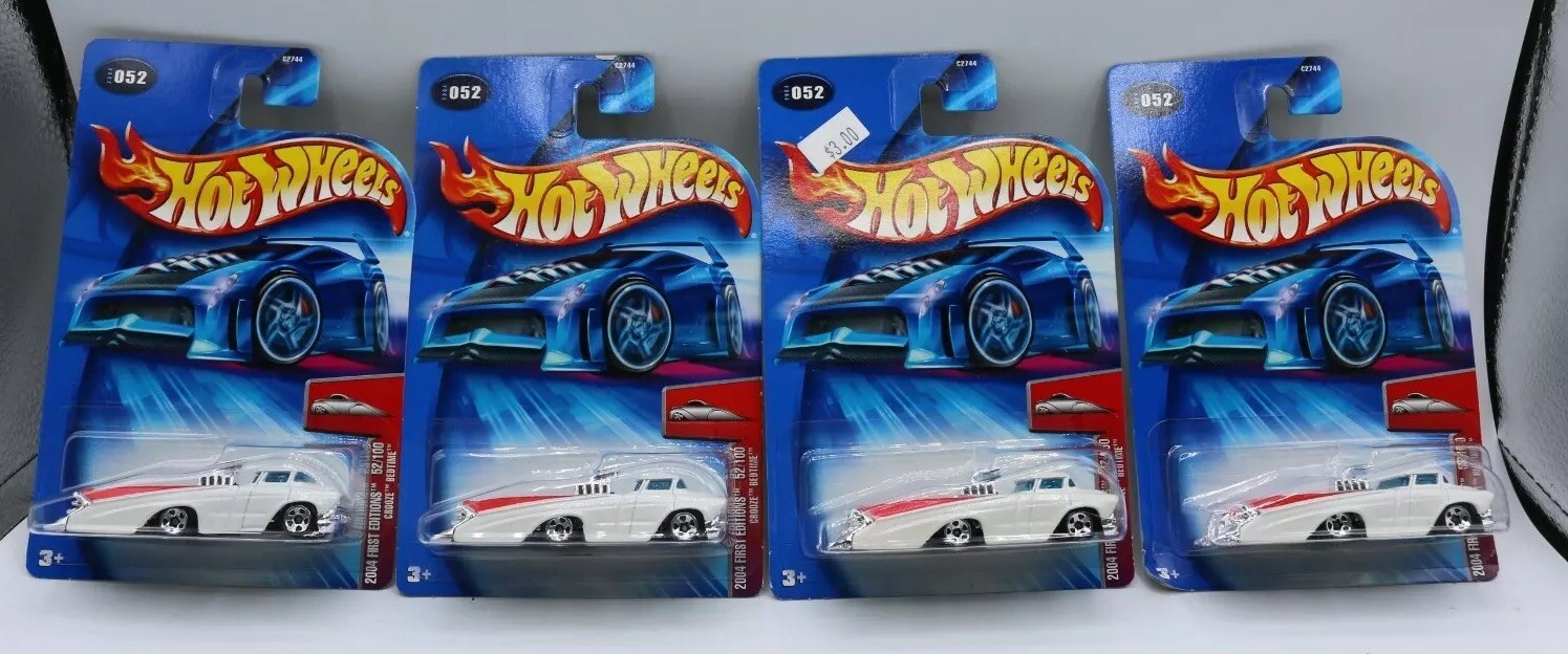 Lot of 4 MATTEL HOT WHEELS 2004 FIRST EDITIONS 52/100 CROOZE BEDTIME 052 - 1:64