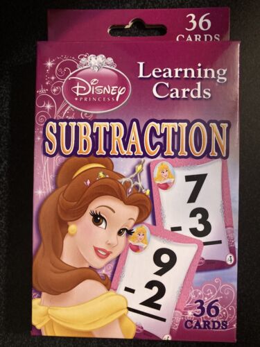 Disney Flash Cards - Subtraction - 36 Cards - Brand New Gift Giving Condition  - Picture 1 of 2