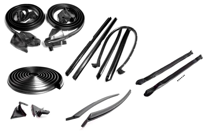 71-76 カプリス  インパラ Impala , Caprice 2 door ウェザーストリップ 1971-1975 Chevrolet Impala & Caprice convertible 14 piece