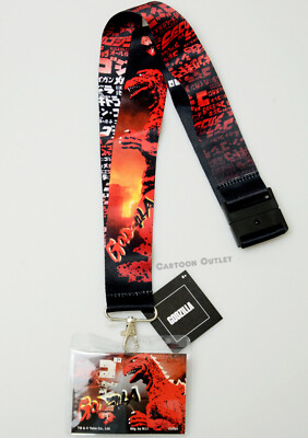 Godzilla Lanyard Breakaway ID Holder NWT JUMBO Wide Deluxe ID