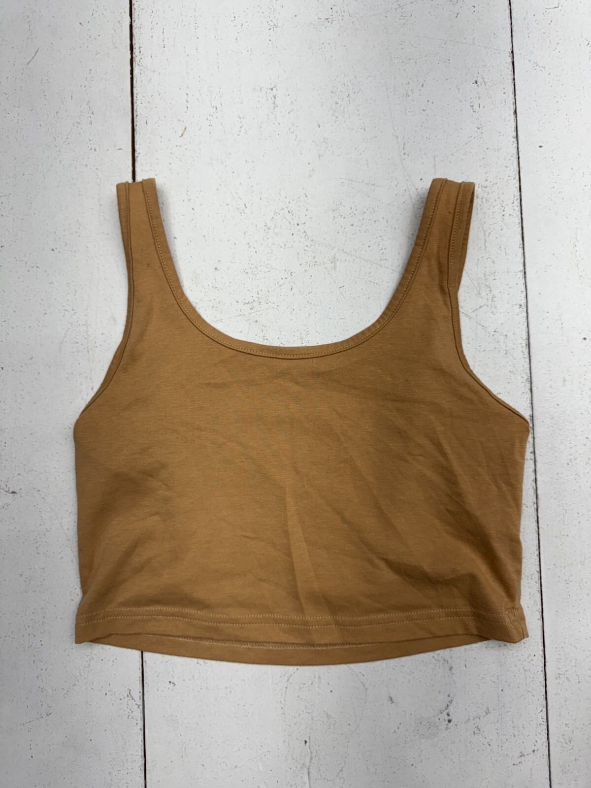 Shein Brown Basic Strapless Tank Top Womens Size Small