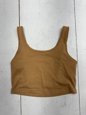 Shein Brown Basic Strapless Tank Top Womens Size Small