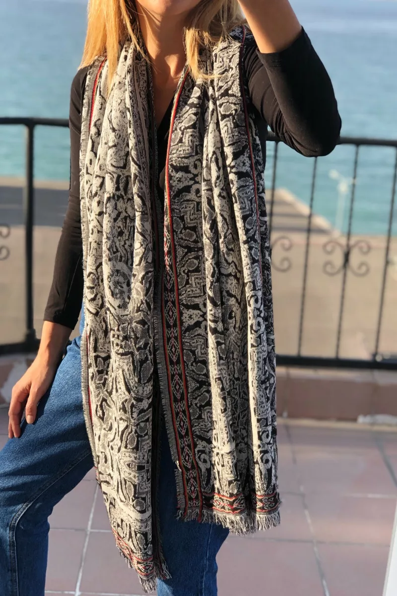 Red cotton scarf sale