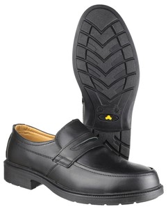 steel toe cap slip ons
