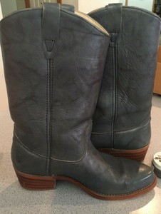 Dingo para hombre de cuero Botas de vaquero occidental 10.5 D Gris Hecho en  EE. UU. magnífico! | eBay