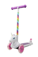 Voyager Unicorn 3D Kids Scooter with 3 Wheels Tilt and Turn