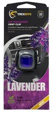 TrexNYC Car Air Fresh Vent Clip, Car Odor Eliminator, Lavender, 0.07 FL.OZ
