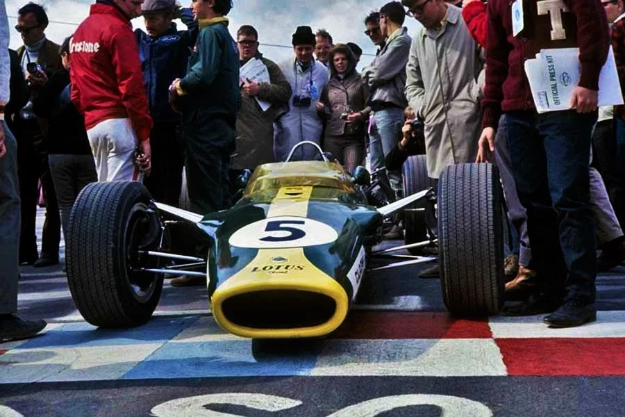 Coche de carreras clásico Ford Lotus F1GP Fórmula 1 12Grand Prix24Hot Rod18Carrusel VERDE Foto 4 de 4