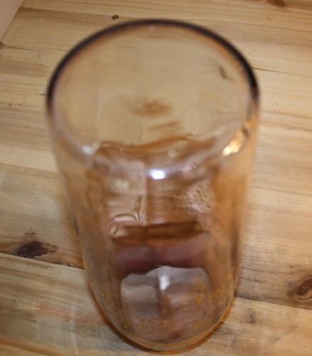 Vase en crisal soufflé translucide émaillé doré peint à la main - Photo 6/7