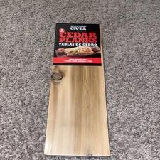 Backyard Grill Cedar Grilling Planks 100% Western Red Cedar Two Pack 15" x 5.5"