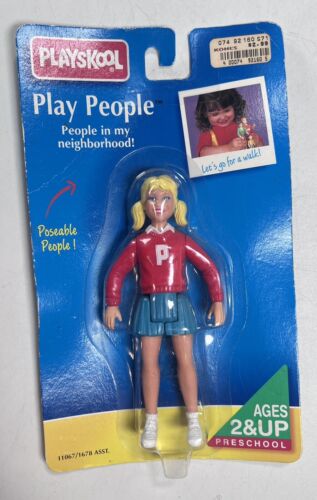 Vintage 1995 Playskool Dollhouse Cheerleader Student Girl Play People Brand New - 第 1/2 張圖片