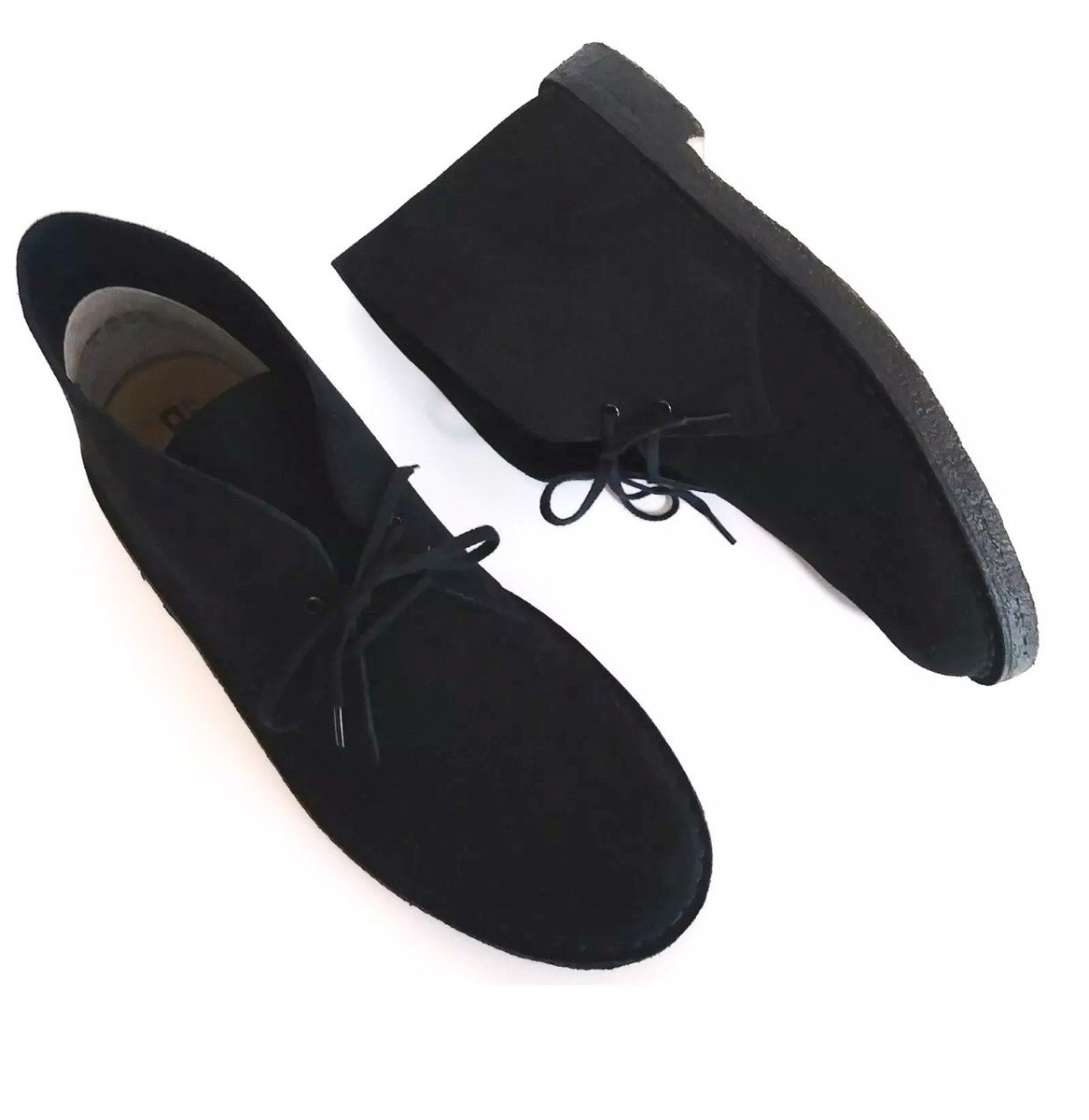 CLARKS ORIGINALS Black Suede Men Chukka Desert Boots 11.5 M  display picture 1