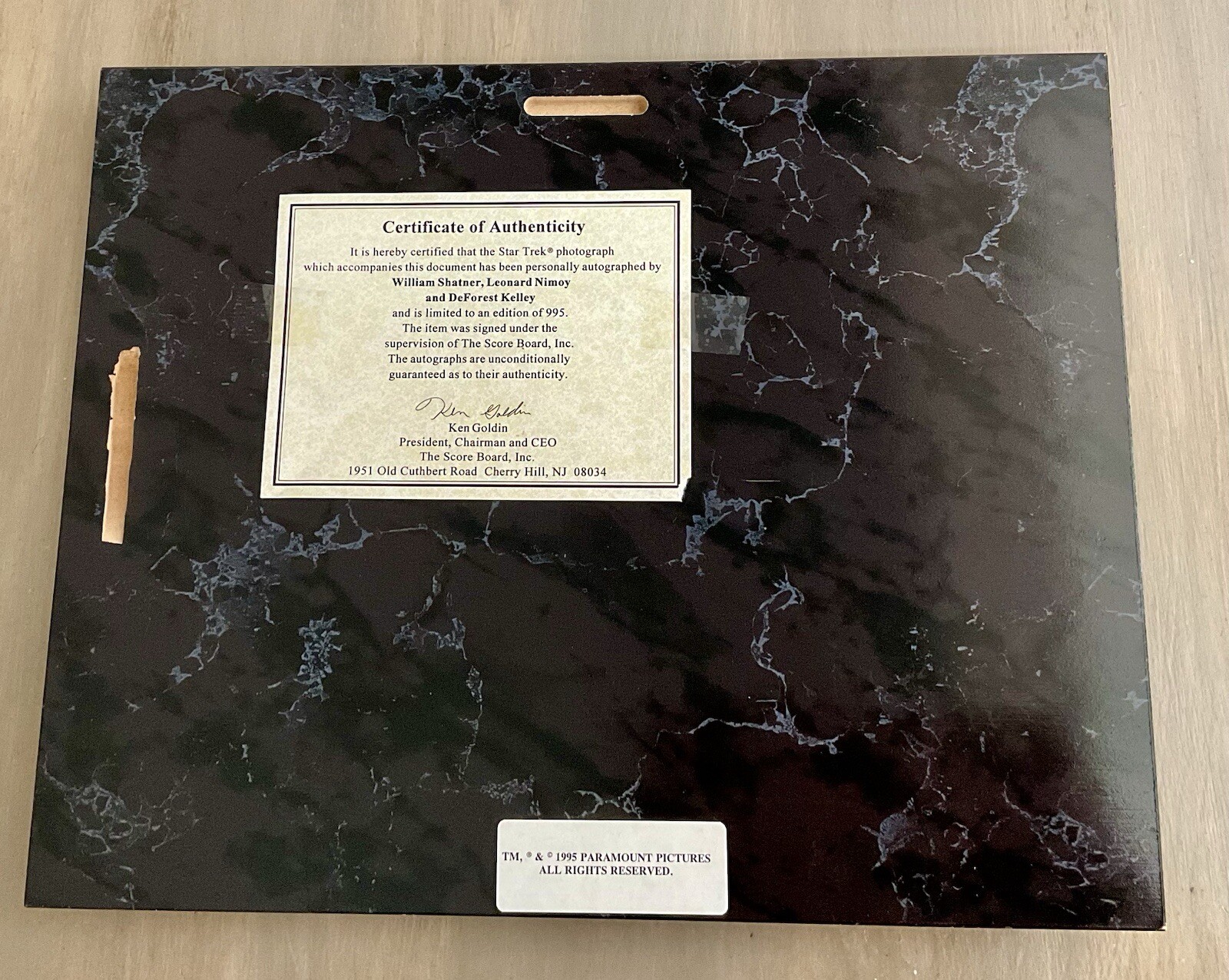 William Shatner Leonard Nimoy DeForest Kelley SIGNED 8x10 Plaque Star ...