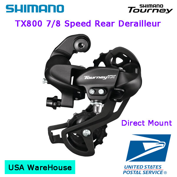 Shimano Tourney RD-TX800 7/8 Speed Direct Mount Long Cage Re