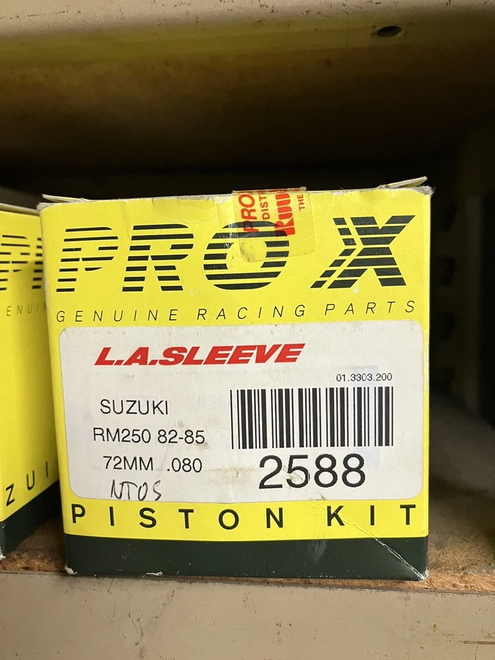 Kit pistón 72mm Suzuki RM250 1982 1983 1984 1985. +2mm de gran tamaño. Pro-X #2588 Foto 2 de 2