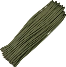 Parachute Cord Olive Drab RG023H 100 ft length. 7 strand. Rated f