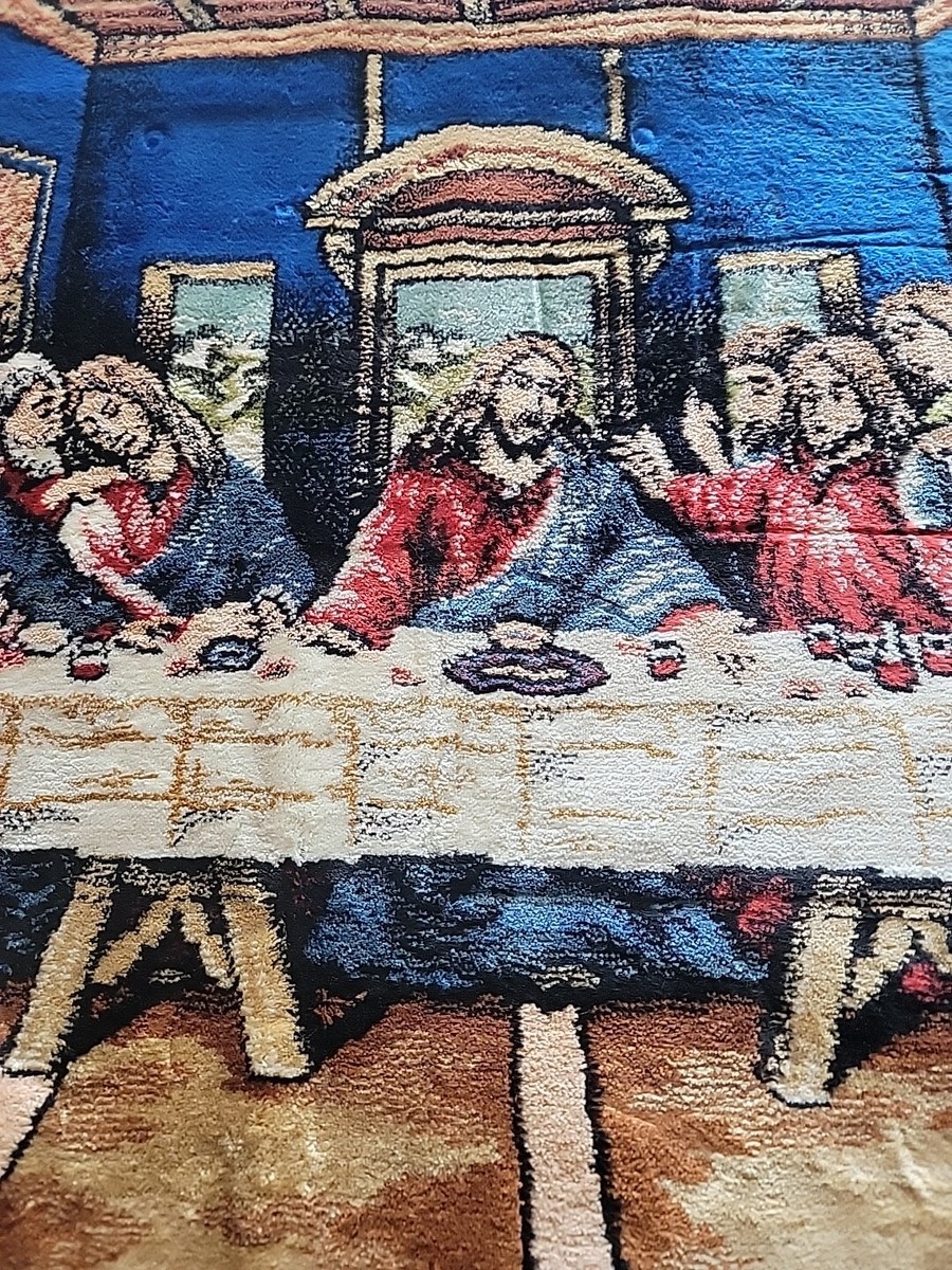 49×101 最後の晩餐 Last Supper タペストリー ラグ 49×101 最後の晩餐 Last Supper タペストリー ラグ