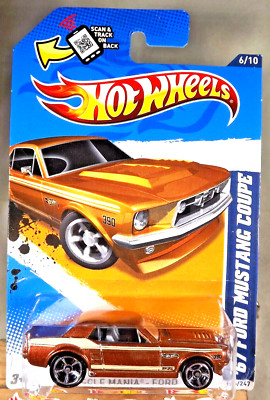 2012 Hot Wheels #116 Muscle Mania-Ford 6/10 '67 FORD MUSTANG COUPE Brown w/MC5Sp