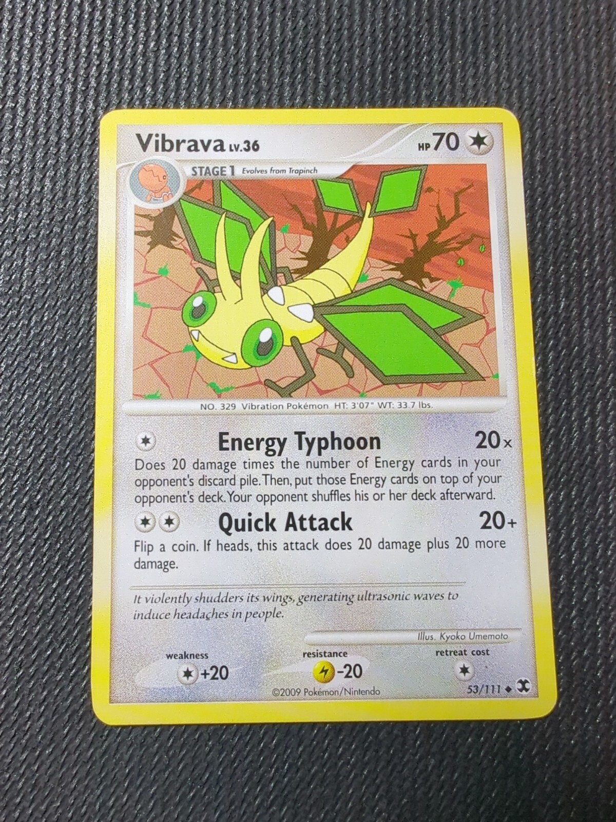 Pokémon TCG Vibrava Rising Rivals 53/111 Regular Uncommon