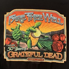 GRATEFUL Dead  Fare Thee Well  50 Years Ann 1965 - 2015 Roses Shirt Medium New