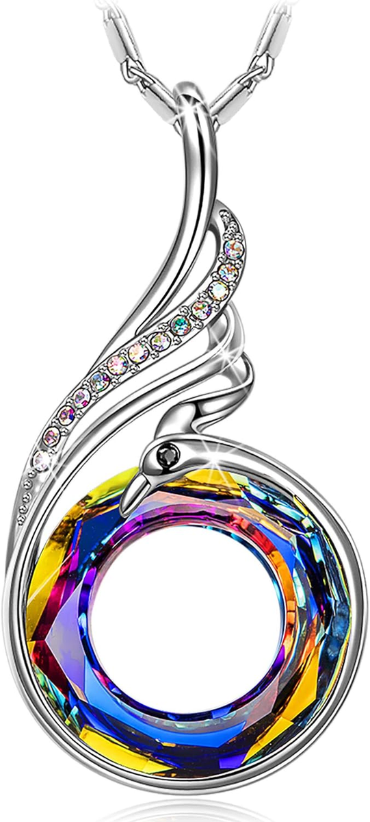 Kate Lynn Phoenix Ring – Adjustable Sterling Silver With Austrian Crystals, Symbol Of Renewal, Gift Boxed