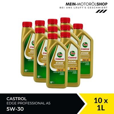 Castrol Edge Professional A5 5W-30 ACEA A5/B5 Ford Jaguar 10x1 Liter = 10 Liter