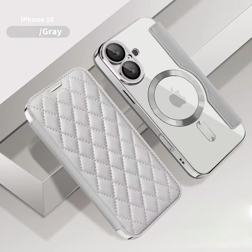 Leather Cover Shockproof Plating Case For iPhone 16 Pro Max/16 Pro/16 Plus/16 - Picture 19 of 19