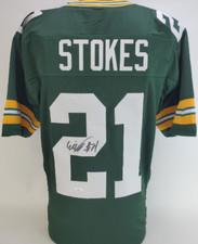 ERIC STOKES Signed Green Bay Packer Custom Jersey (JSA Witnessed Protection COA)