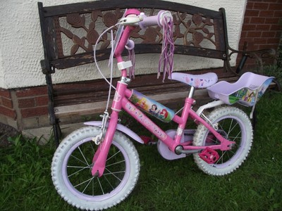 princess bike with doll seat