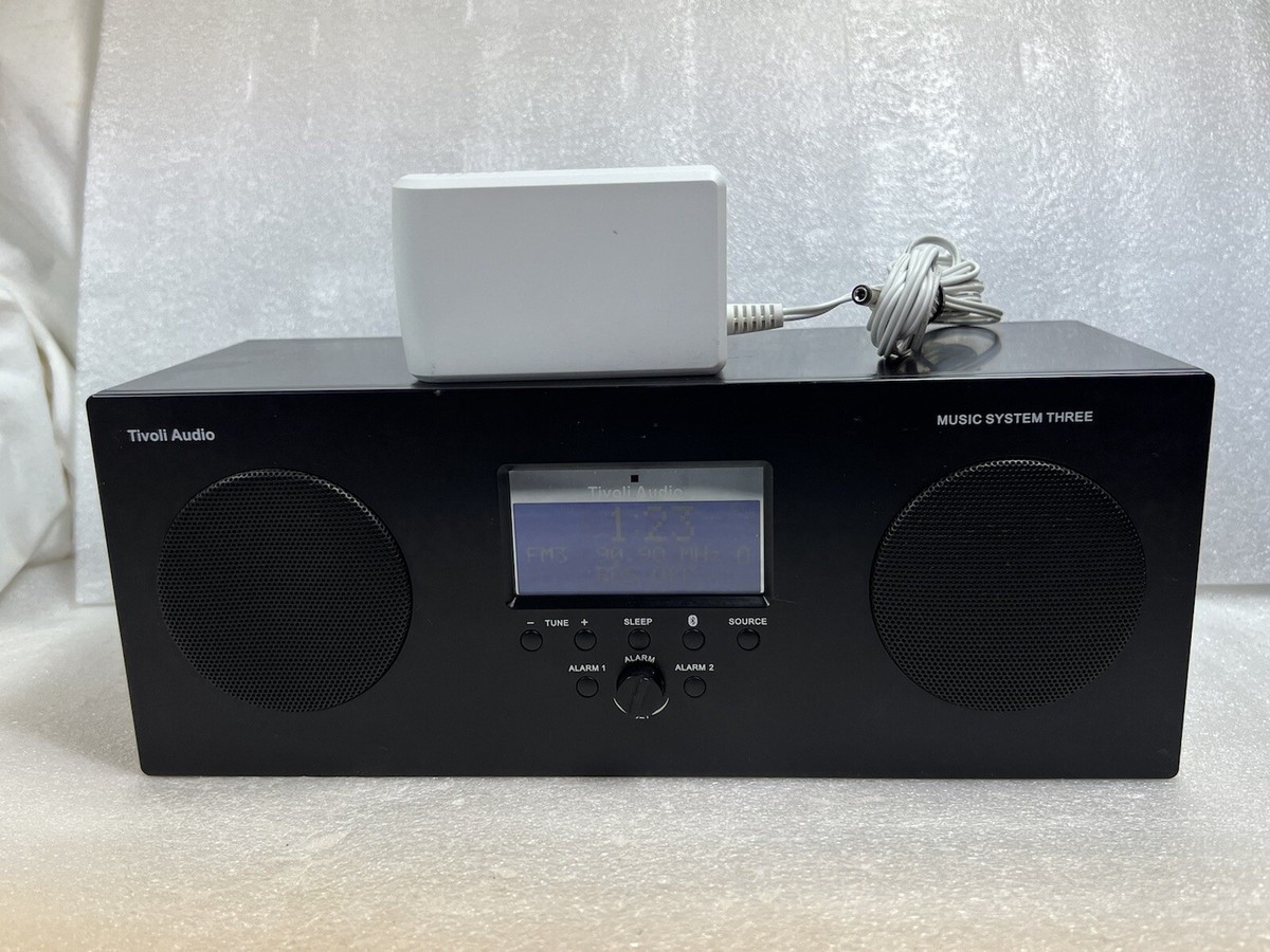 Tivoli Audio Music System Three Bluetooth Alarm Clock Radio