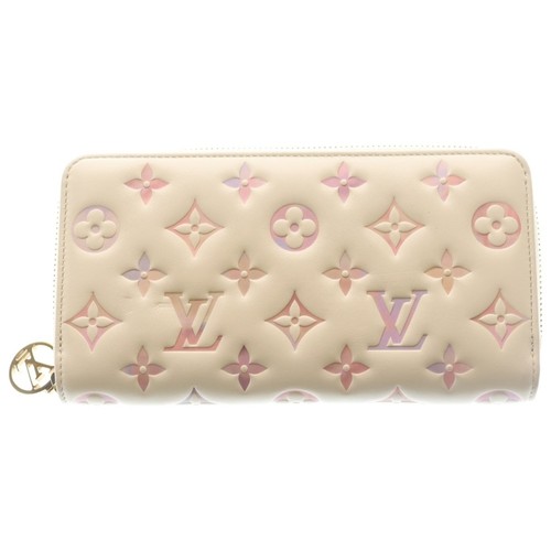 Louis Vuitton Monogram Zippy Wallet Long Dream Beige M15091 Used 8fc0d4f58a7f89b