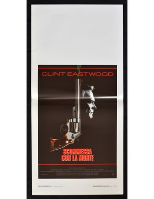 Locandina SCOMMESSA CON LA MORTE  Inspector Callaghan  Clint Eastwood B317