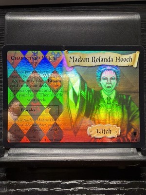 WOTC ~ HARRY POTTER TCG QUIDDICH CUP TRADING CARD ~ MADAM HOOCH 13/80 HOLO!