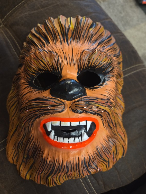Vintage Halloween Chewbacca Star Wars Mask Ben Cooper Style Decoration Dress Up