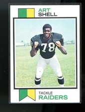 1973 Topps Football #77 Art Shell Rookie HOF EX Oakland Raiders Maryland NICE!!