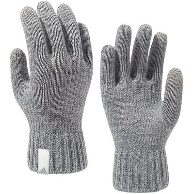 Adidas DM Gloves Winter Strickhandschuhe Herren Damen Finger Handschuh grau warm - Bild 1 von 4